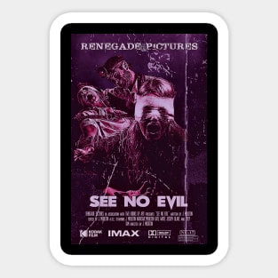 See No Evil Movie Poster Sticker